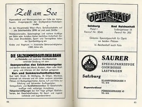 Österreich Alpen Salzburg Stadt Geschichte kleiner Reiseführer 1952