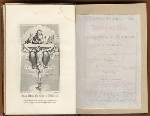 Kirche Religion christliche Heilige Martyrer Legenden Buch 1882 