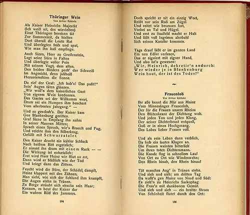 Theater Bühne Lieder Balladen Verse Moritaten Becker Vortragsbücher 1925 