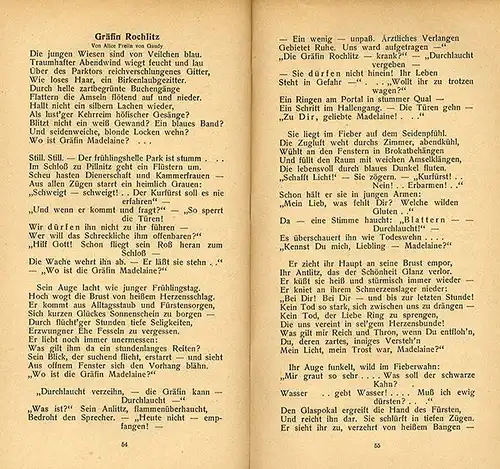 Theater Bühne Lieder Balladen Verse Moritaten Becker Vortragsbücher 1925