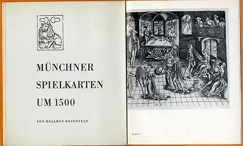 München Mittelalter Alte Spielkarten Alter und Herkunft und Typen Buch 1958