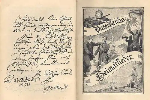 Deutsches Reich Studentika Allgemeines Deutsches Kommers Lieder Buch 1919