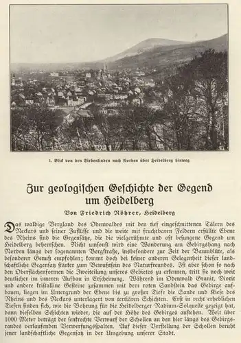 Baden Neckar Heidelberg Stadt Geschichte Vororte Eberbach Volkskunde Buch 1939