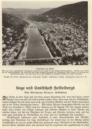 Baden Neckar Heidelberg Stadt Geschichte Vororte Eberbach Volkskunde Buch 1939