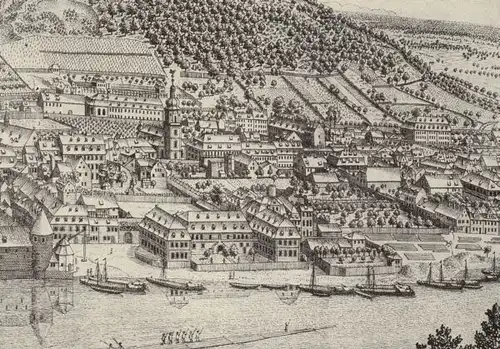 Baden Neckar Heidelberg Stadt Geschichte Vororte Eberbach Volkskunde Buch 1939