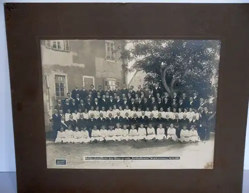 Hessen Darmstadt Wixhausen 50 Jahre Gesangverein Liederkranz 2 Bilder Foto 1921