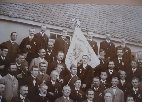 Hessen Darmstadt Wixhausen 50 Jahre Gesangverein Liederkranz 2 Bilder Foto 1921