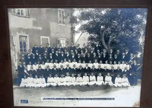Hessen Darmstadt Wixhausen 50 Jahre Gesangverein Liederkranz 2 Bilder Foto 1921