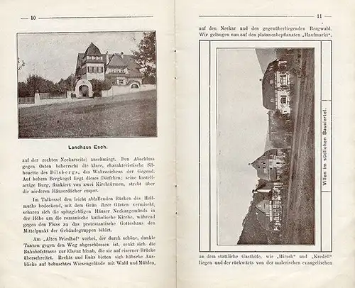 Baden Neckar Neckargmünd Geschichte Werbung Reklame alter Reiseführer 1904