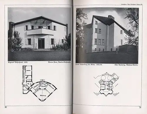 Deutsche Wohnhaus Architektur Bauhaus Rohe Taut May Rühl Foto Bildband 1929