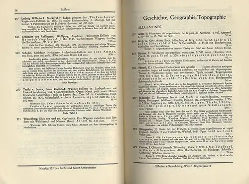 Österreich Wien Gilhofer & Ranschburg Bibliothek Bücher Auktion Katalog 1939