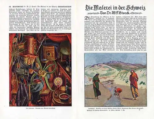 Schweiz Kunst Malerei Moderne Realismus Maler der Gegenwart Retrospektive 1927
