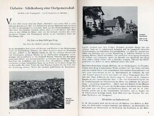 Rheinland Pfalz Worms Osthofen Goldberg Schule Einweihung Festschrift von 1956