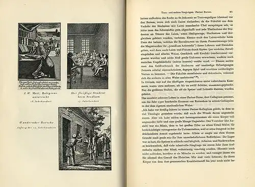 Mittelalter Universität Studentika Brauchtum Kultur und Sittengeschichte 1925