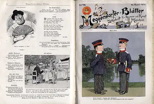 München Meggendorfer Blätter Humor Satire Zeitschrift Band 58/59 von 1905