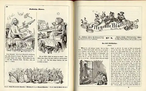 München Fliegende Blätter Humor Satire Zeitschrift Nummer 1 - 24 Faksimile 1934
