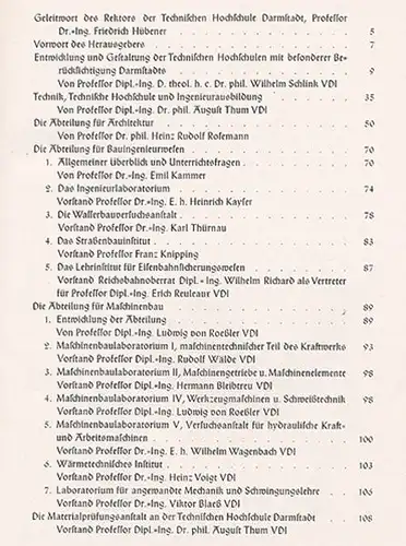 Hessen Darmstadt 100 Jahre Technische Hochschule Festschrift von 1936