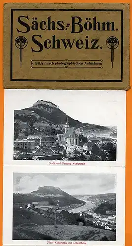 Sachsen Böhmen Sächsische Schweiz Pirna Schandau Königstein Bilder Album 1920