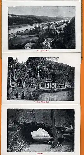 Sachsen Böhmen Sächsische Schweiz Pirna Schandau Königstein Bilder Album 1920