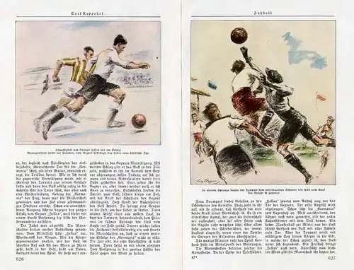 Kunst Malerei Sport Fußball Spiel gezeichnet von Ludwig Angerer 1931
