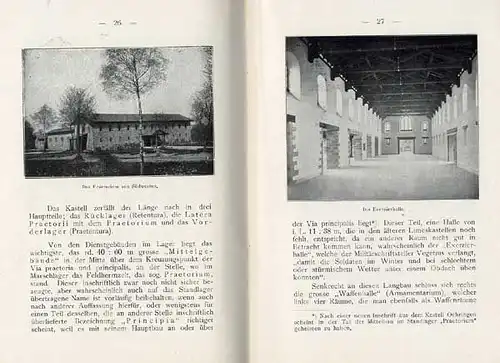 Hessen Taunus Bad Homburg Römer Limes Kastell Saalburg Geschichte 1913 