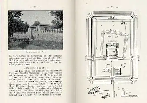 Hessen Taunus Bad Homburg Römer Limes Kastell Saalburg Geschichte 1913