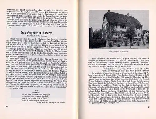 Baden Lörrach Rötteln Hausen Markgräfler Land Oberrhein Heimat Jahrbuch 1939