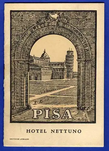 Italien Pisa Stadt Geschichte Kultur Kunst Reiseführer und Postkarte 1925