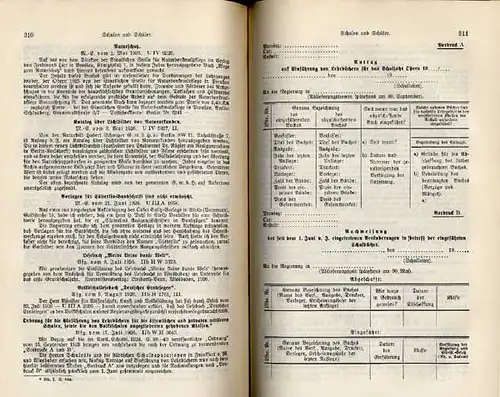 Hessen Wiesbaden Schule Unterricht Lehrer Jugendschutz Gesetze Bestimmungen 1929