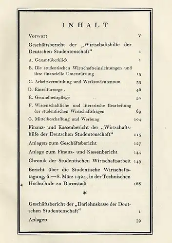 Deutschland Hochschule Studentika Wirtschaftshilfe Deutsche Studentenschaft 1925