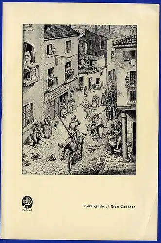 Kunst Grafik Literatur Ritter Don Quijote Sancho Panza Kunstdruck 1930