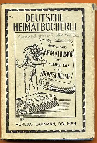 Westfalen Dülmen Heimat Humor Dorf Geschichten Anekdoten Band 5 von 1930