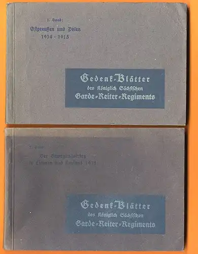Weltkrieg Ostpreußen Polen Litauen Sächsisches Garde Reiter Regiment Foto Band