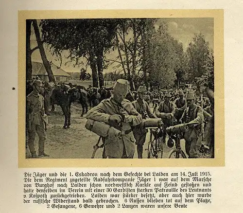 Weltkrieg Ostpreußen Polen Litauen Sächsisches Garde Reiter Regiment Foto Band