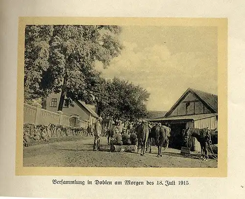 Weltkrieg Ostpreußen Polen Litauen Sächsisches Garde Reiter Regiment Foto Band