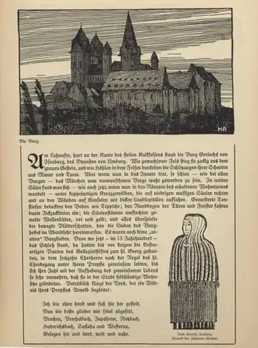 Hessen Nassau Limburg Stadt Geschichte Kunst Grafik Jugendstil 1911
