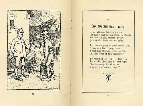 Hessen Nassau Wiesbaden Verse Geschichten in Mundart Rudolf Dietz 3 Bände 1914