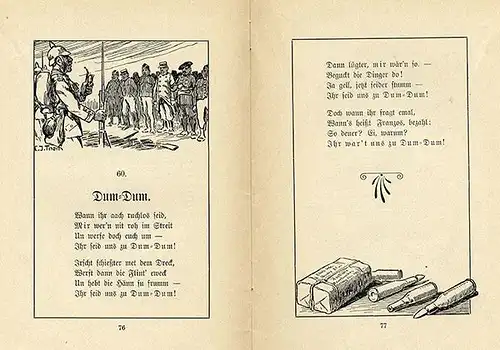 Hessen Nassau Wiesbaden Verse Geschichten in Mundart Rudolf Dietz 3 Bände 1914