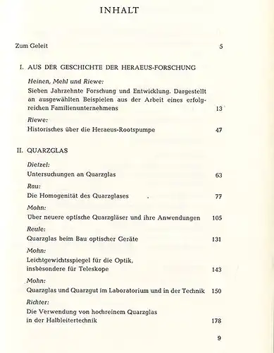 Hessen Hanau Industrie 60 Jahre Heraeus Quarzglas Technik Festschrift 1961