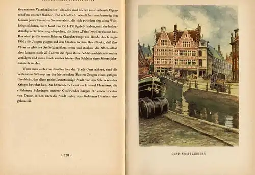  Belgien Flandern Weltkrieg Deutsche Besetzung Kunst Grafik Buch 1942