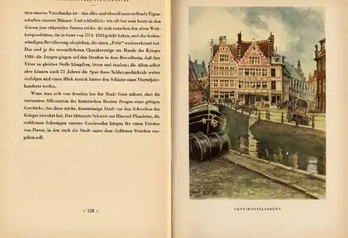  Belgien Flandern Weltkrieg Deutsche Besetzung Kunst Grafik Buch 1942