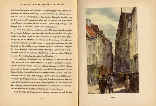  Belgien Flandern Weltkrieg Deutsche Besetzung Kunst Grafik Buch 1942