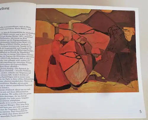 Kunst abstrakte Malerei Modern Adolf Hölzel Ausstellung Katalog Darmstadt 1970