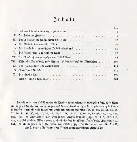 Rhein Köln Stadt Geschichte Mittelalter Architektur Baukunst Plastik Buch 1923