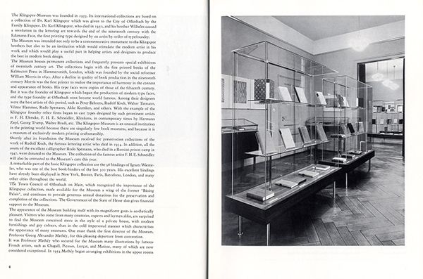 Kunst Moderne Buchdruck Typografie Design Klingsor Museum Offenbach Katalog 1957 Nr Oldthing Varia