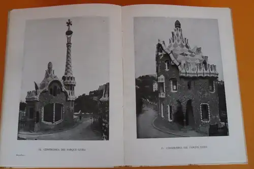 Spanien Barcelona Kunst Architektur Moderne Antoni Gaudí Buch 1954