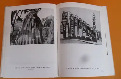 Spanien Barcelona Kunst Architektur Moderne Antoni Gaudí Buch 1954