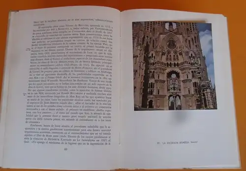 Spanien Barcelona Kunst Architektur Moderne Antoni Gaudí Buch 1954