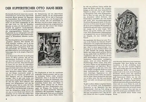 Buchdruck Grafik Exlibris Kunst Zeitschrift Hans Beier Hans Meid Otto Hupp 1950
