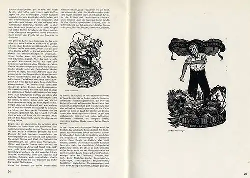 Buchdruck Grafik Exlibris Kunst Zeitschrift Hans Beier Hans Meid Otto Hupp 1950